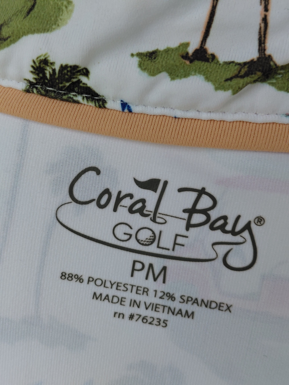Coral Bay Golf 2 Piece Set PM Sleeveless Top & Skort Tropical Golf Cart Print UP - Picture 6 of 8